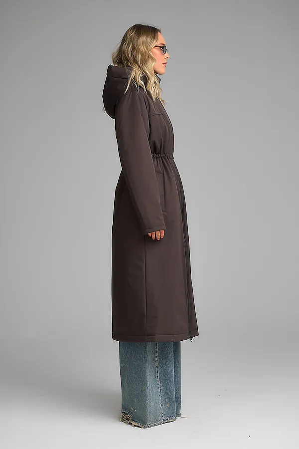 Плащ утепленный HOOPS, коричневый - фото 2