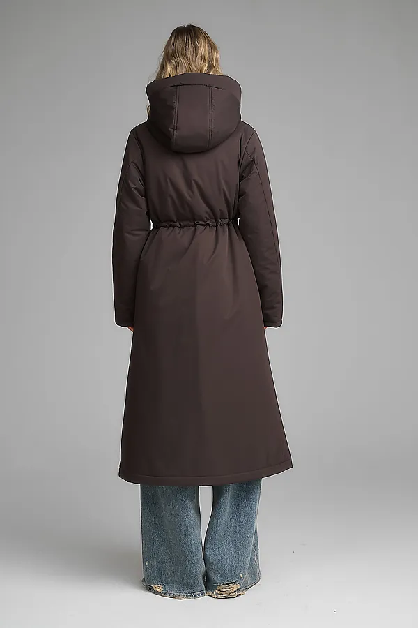 Плащ утепленный HOOPS, коричневый - фото 2