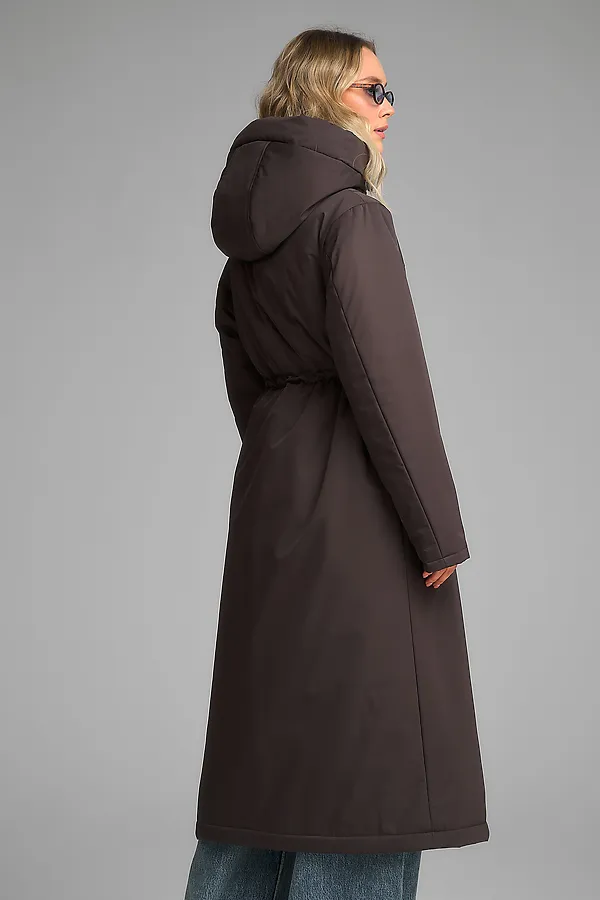 Плащ утепленный HOOPS, коричневый - фото 2