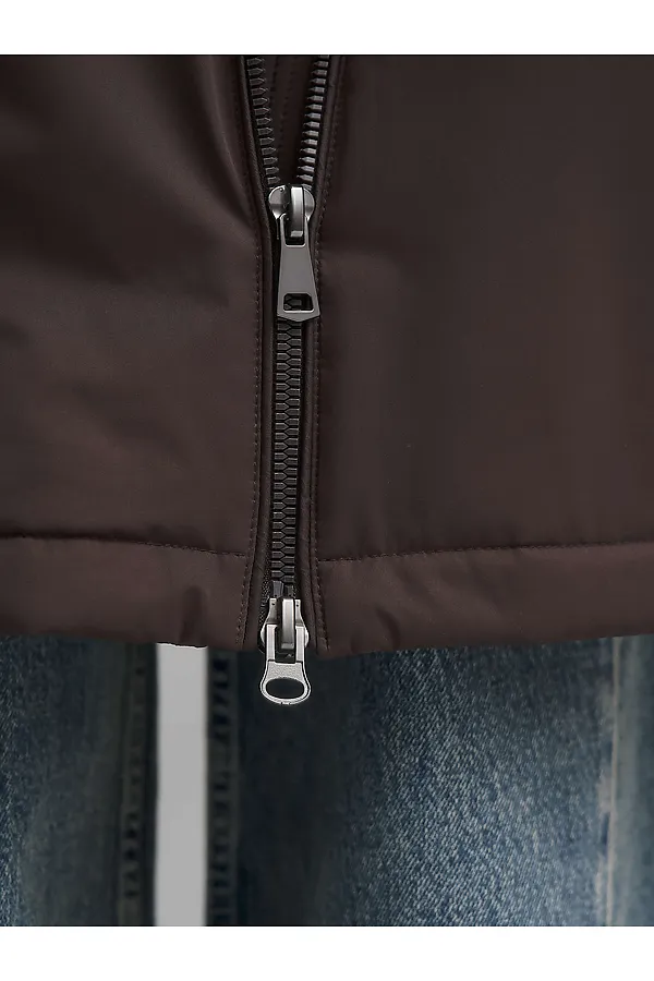 Плащ утепленный HOOPS, коричневый - фото 2