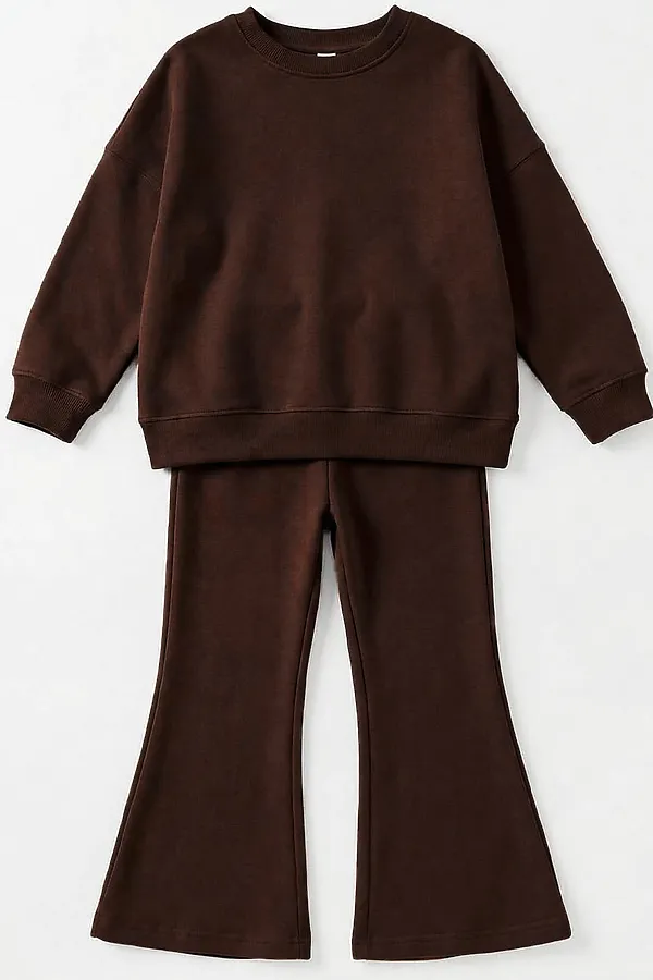 Костюм футер 3х нитка петля YOULALA, коричневый - фото 2