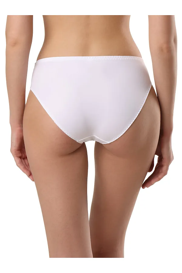 CONTE AURA RP3080 Трусы женские «слип» со средней линией талии CONTE ELEGANT, white - фото 2