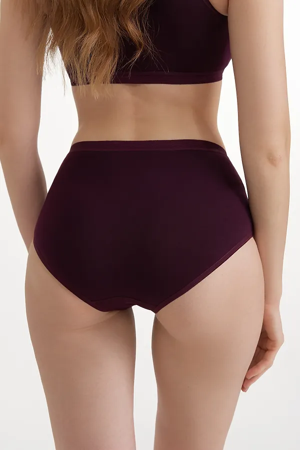 CONTE BASIC COLLECTION LB 2016 Трусики "бикини" высокой посадки (в коробке) CONTE ELEGANT, bordo - фото 2