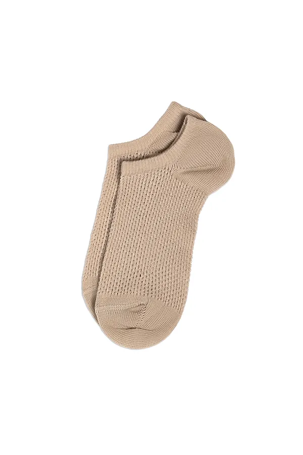 CONTE Носки женские хлопковые ACTIVE (ультракороткие) CONTE ELEGANT, бежевый - фото 2
