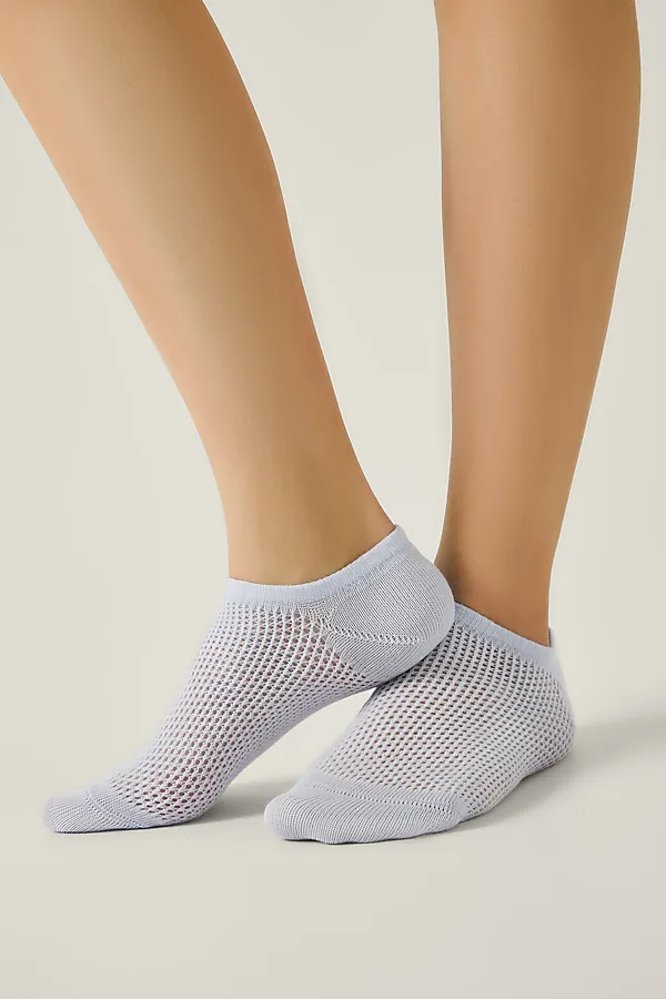 CONTE Носки женские хлопковые ACTIVE (ультракороткие) CONTE ELEGANT, бледно-фиолетовый - фото 2