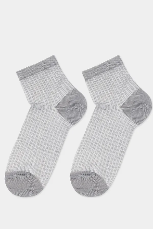 CONTE ACTIVE (короткие) Носки женские вискозные CONTE ELEGANT, серый - фото 2