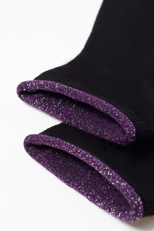 CONTE ACTIVE Носки женские CONTE ELEGANT, черный-лиловый - фото 2