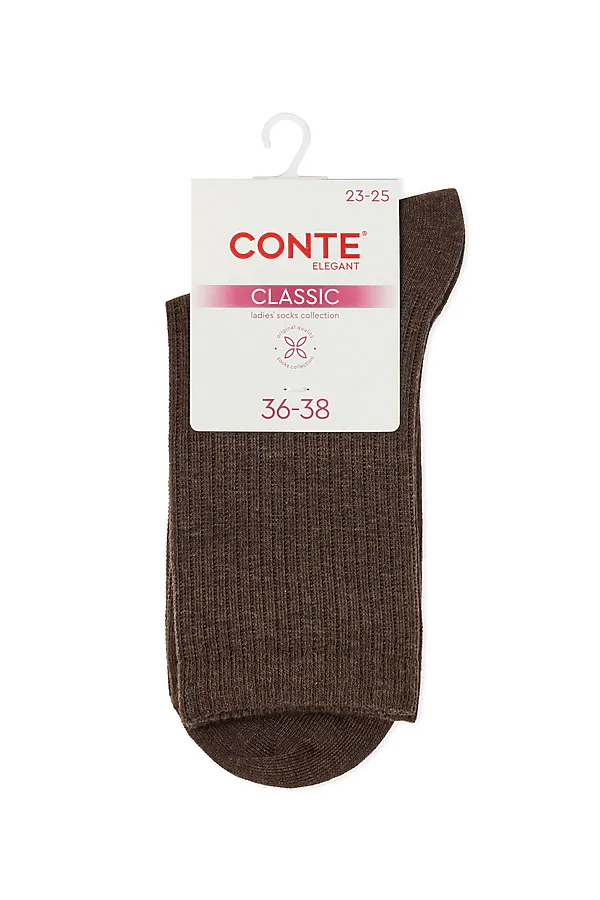 CONTE CLASSIC Носки женские CONTE ELEGANT, шоколадный - фото 2