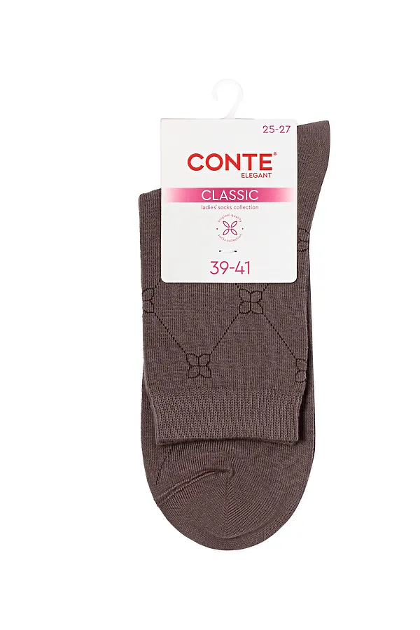 CONTE CLASSIC Носки женские CONTE ELEGANT, кофейный - фото 2
