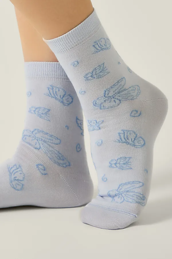 CONTE CLASSIC Носки женские CONTE ELEGANT, бледно-фиолетовый - фото 2