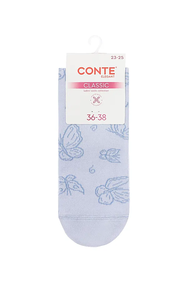 CONTE CLASSIC Носки женские CONTE ELEGANT, бледно-фиолетовый - фото 2