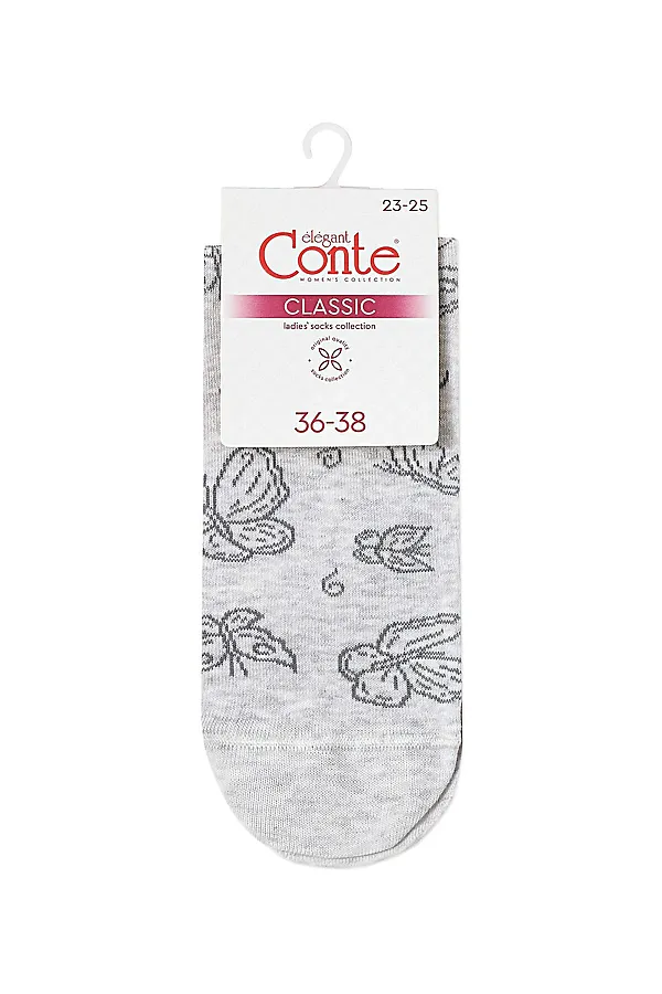 CONTE CLASSIC Носки женские CONTE ELEGANT, светло-серый - фото 2