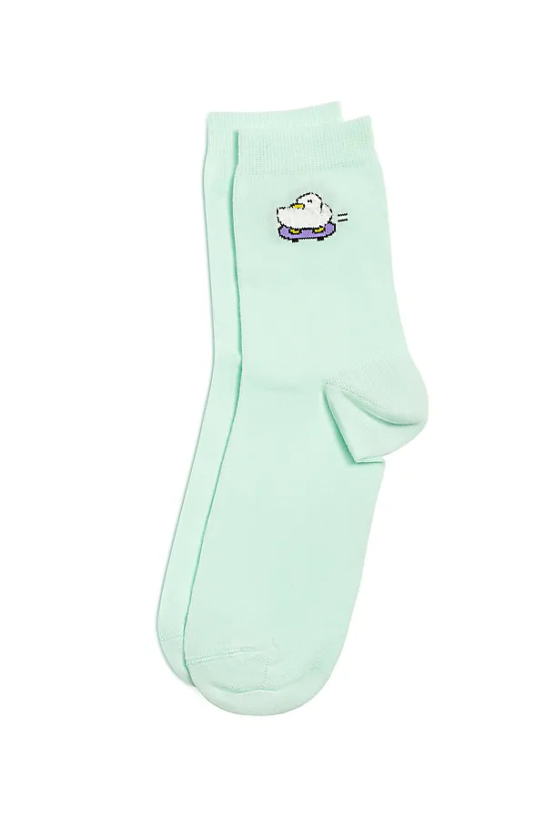 CONTE CLASSIC Носки женские хлопковые CONTE ELEGANT, бледно-бирюзовый - фото 2