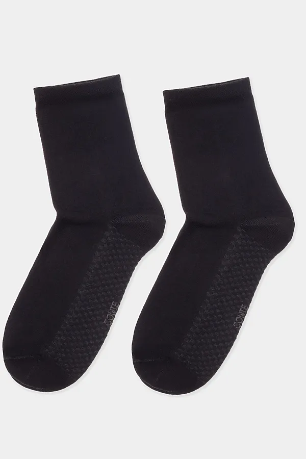 CONTE CLASSIC Носки женские хлопковые (массажный эффект) CONTE ELEGANT, черный - фото 2