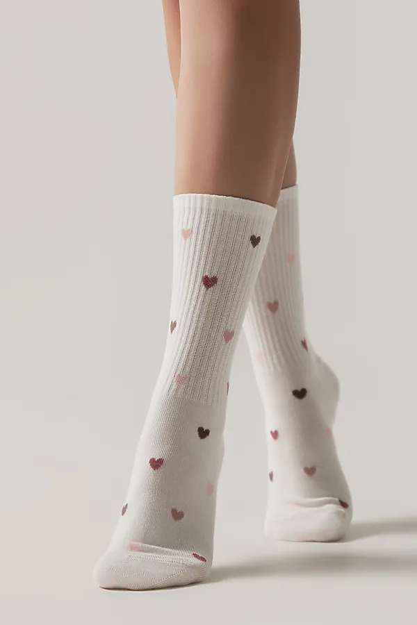 CONTE ACTIVE Удлиненные женские хлопковые носки CONTE ELEGANT, молочный - фото 2