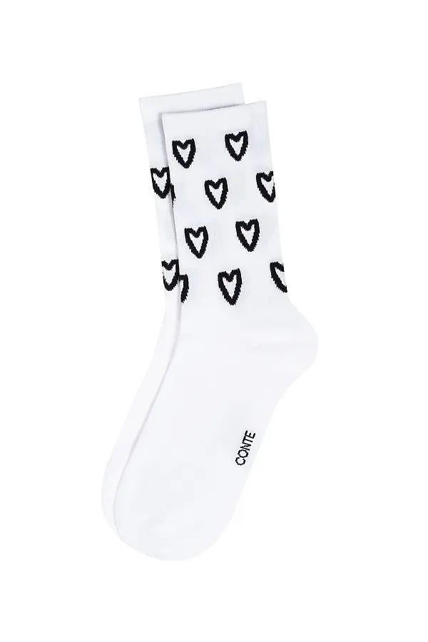 CONTE Носки женские хлопковые ACTIVE CONTE ELEGANT, белый - фото 2