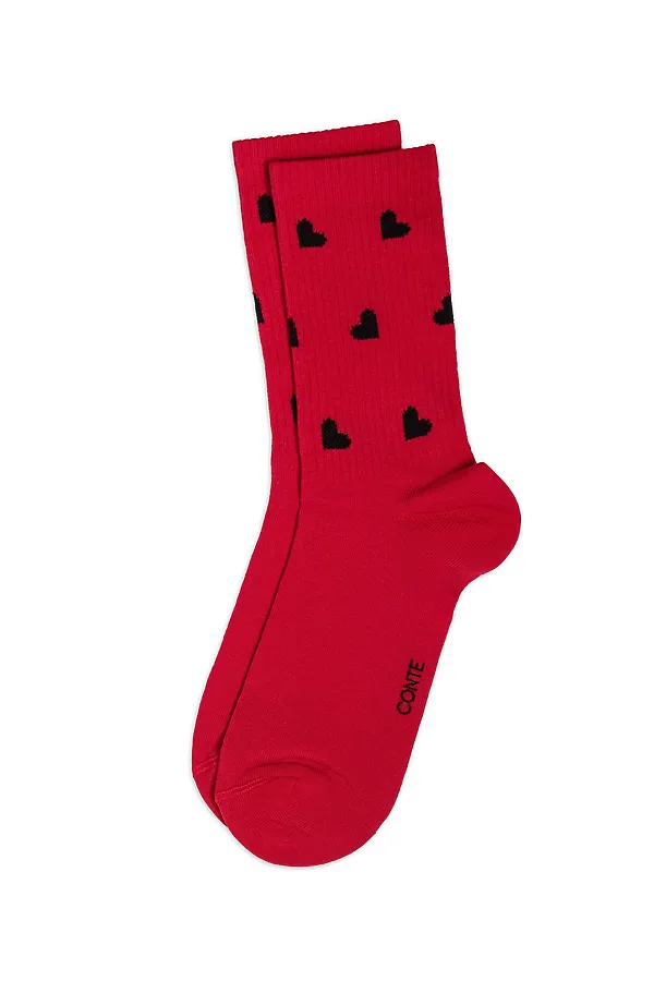 CONTE ACTIVE Носки женские хлопковые CONTE ELEGANT, красный - фото 2