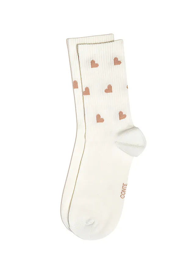 CONTE ACTIVE Носки женские хлопковые CONTE ELEGANT, молочный - фото 2