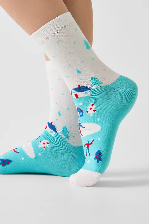 Носки CONTE ELEGANT, бирюза - фото 2