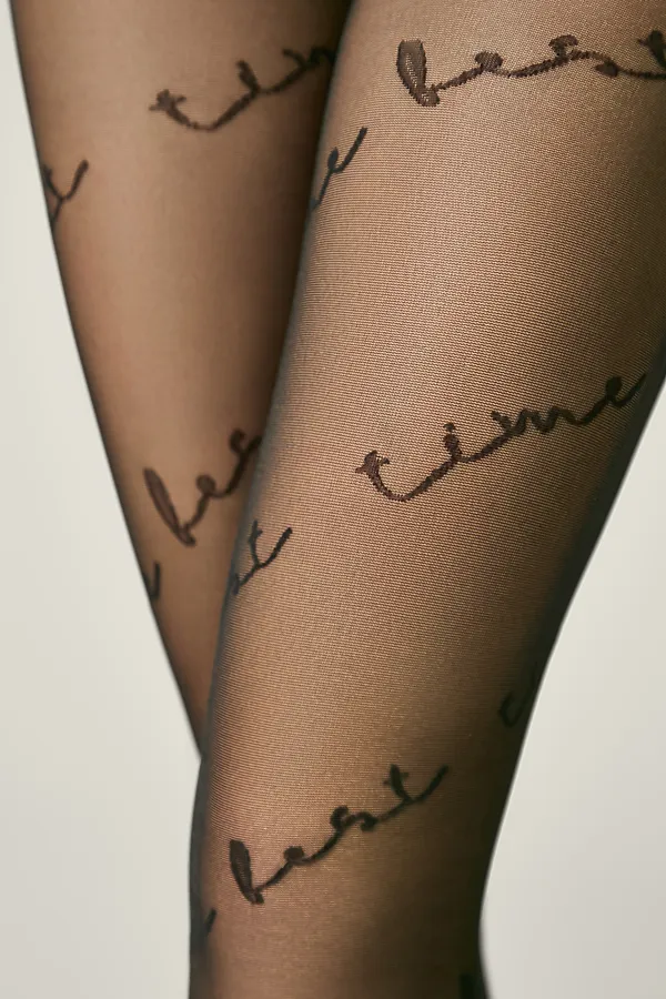 CONTE Колготки с рисунком «Time best» GRACE CONTE ELEGANT, nero - фото 2