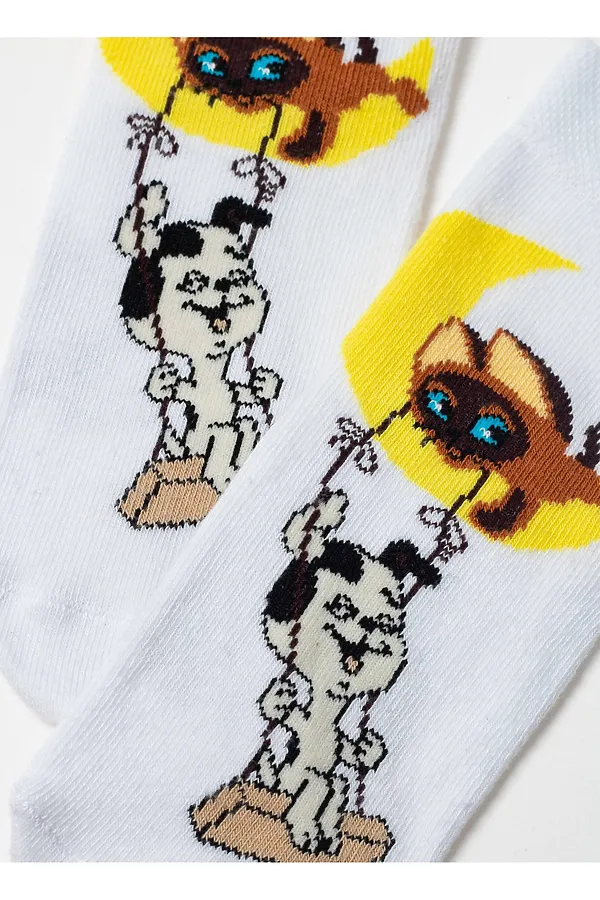 Брестские Носки детские 3053 СОЮЗМУЛЬТФИЛЬМ БРЕСТСКИЕ, white - фото 2