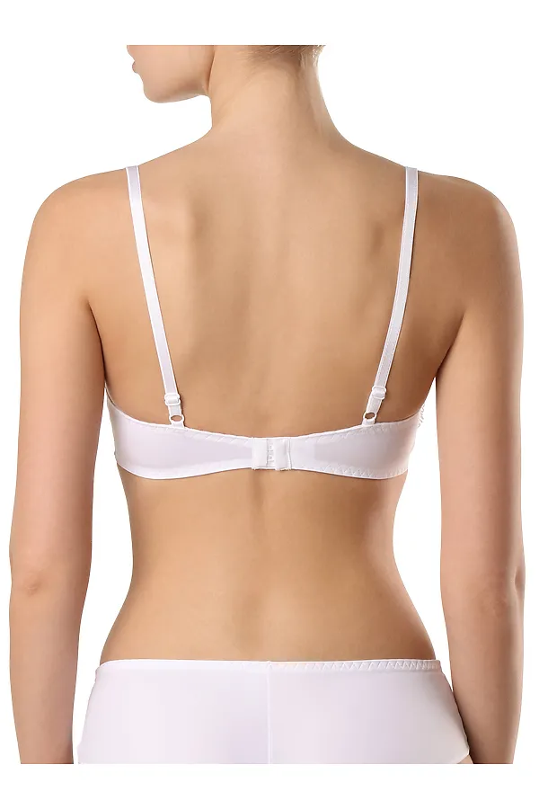 CONTE VOILE RB2081 Бюстгальтер c чашками на дубляже с хлопком на каркасах CONTE ELEGANT, white - фото 2