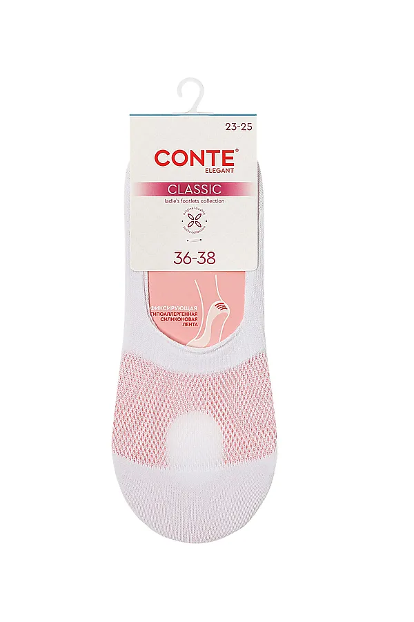 CONTE CLASSIC Подследники женские CONTE ELEGANT, white - фото 2
