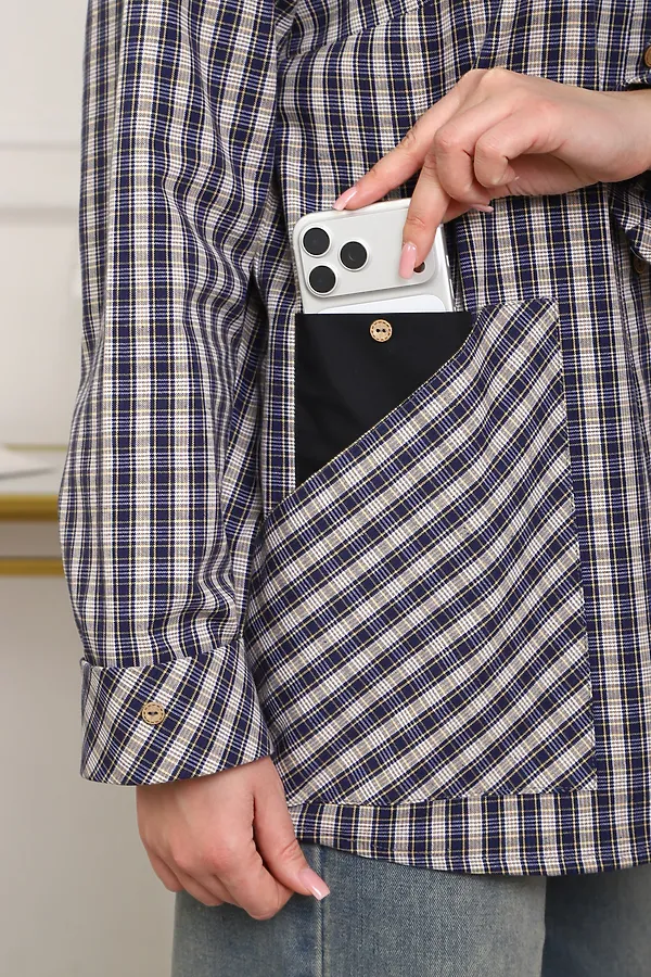 Рубашка 1072 НАТАЛИ, синий - фото 2