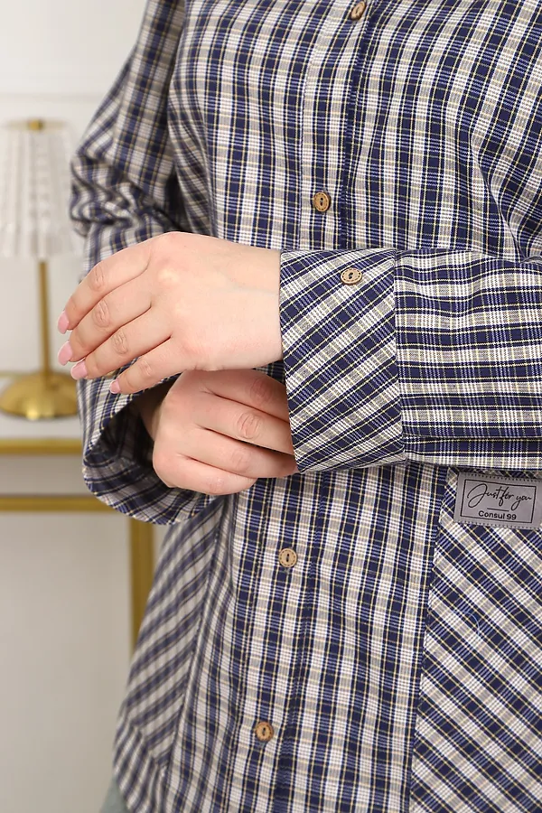 Рубашка 1072 НАТАЛИ, синий - фото 2