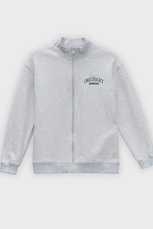 Толстовка для мальчиков MARK FORMELLE, серый меланж 4306-а +печать3 - фото 2