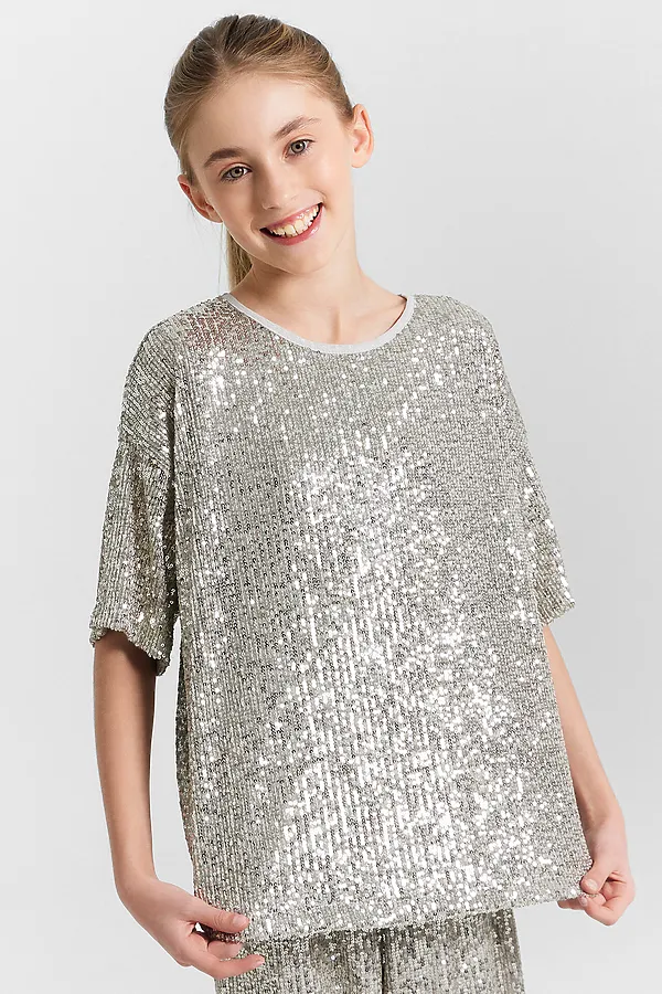 Блузка для девочек MARK FORMELLE, св.серый - фото 2