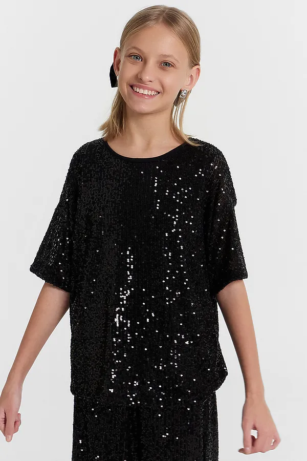 Блузка для девочек MARK FORMELLE, черный - фото 2