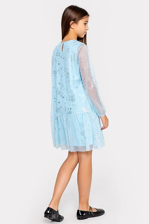 Платье для девочек MARK FORMELLE, пегасы на голубом - фото 2