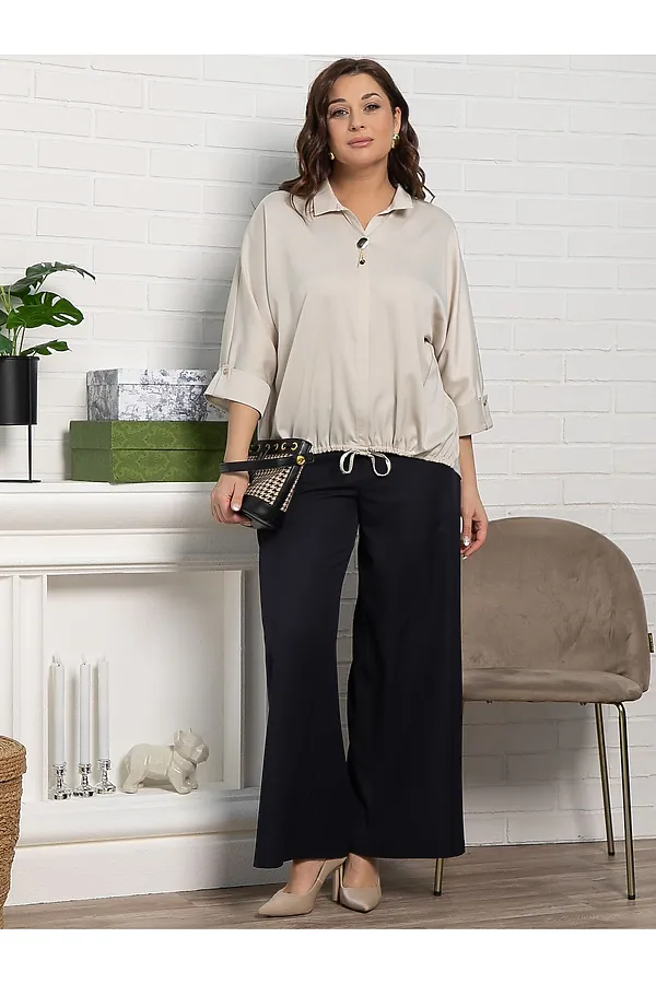 Блуза Серенада LADY TAIGA, бежевая - фото 2