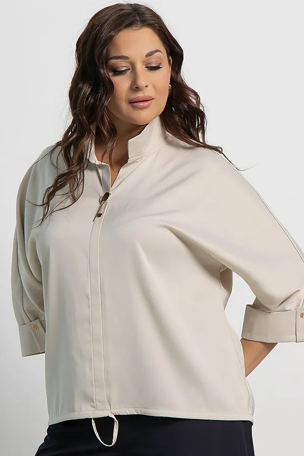 Блуза Серенада LADY TAIGA, бежевая - фото 2