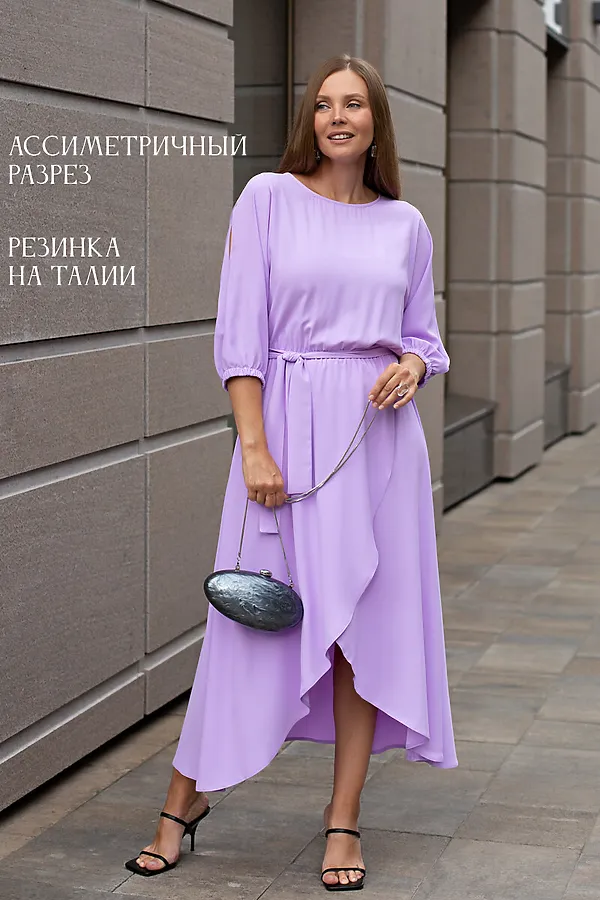 Платье Танго вдвоем LADY TAIGA, лиловое - фото 2