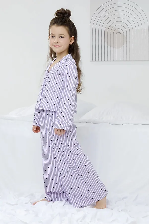 Пижама CROCKID, сиреневый - фото 2