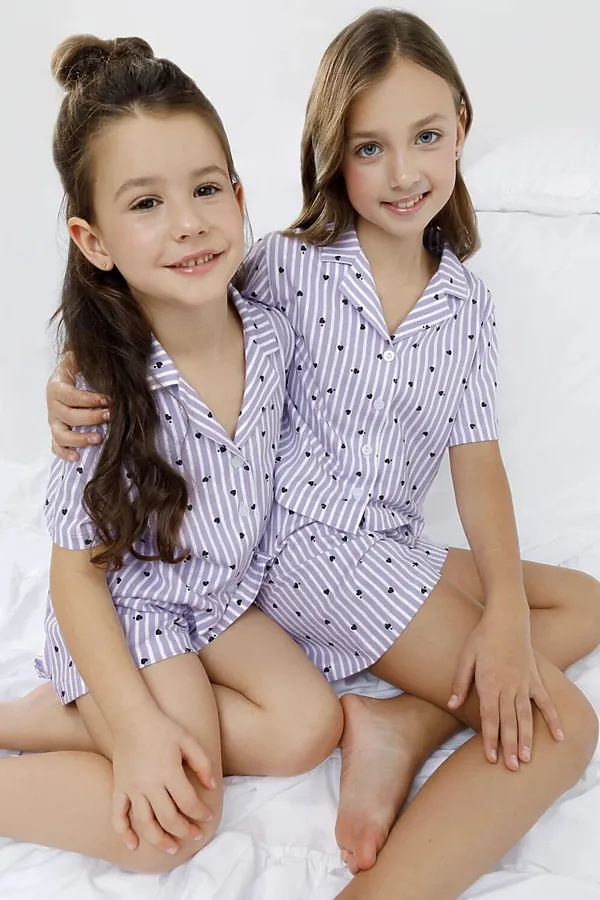 Пижама CROCKID, сиреневый - фото 2