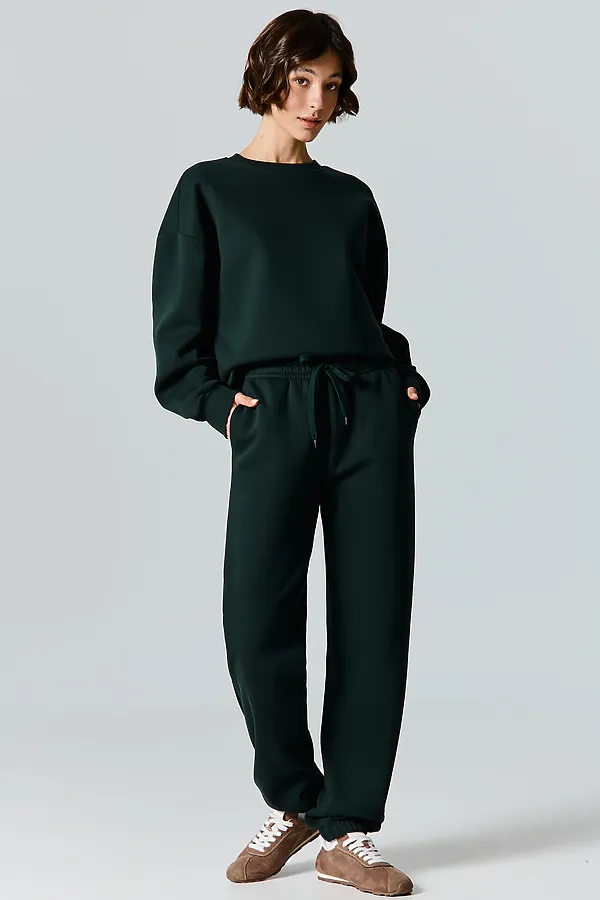 Комплект женский (свитшот, брюки) MARK FORMELLE, зеленый бархат - фото 2