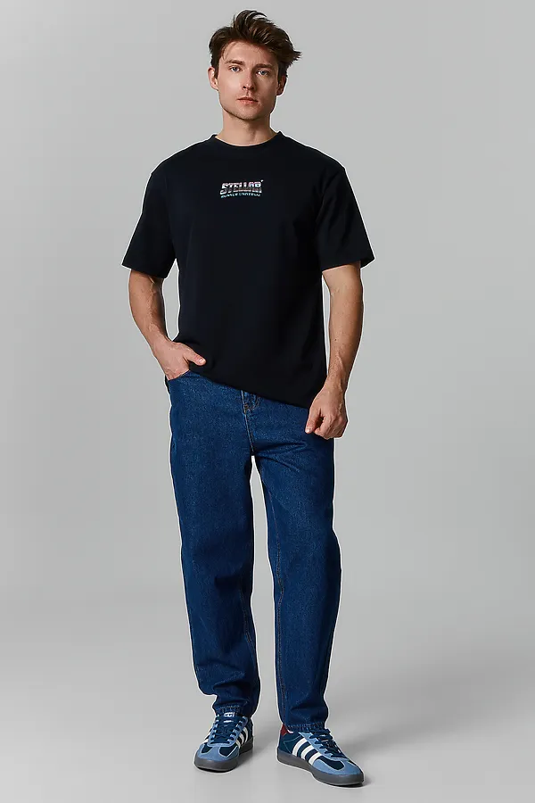 Футболка мужская MARK FORMELLE, черный +печать18 - фото 2