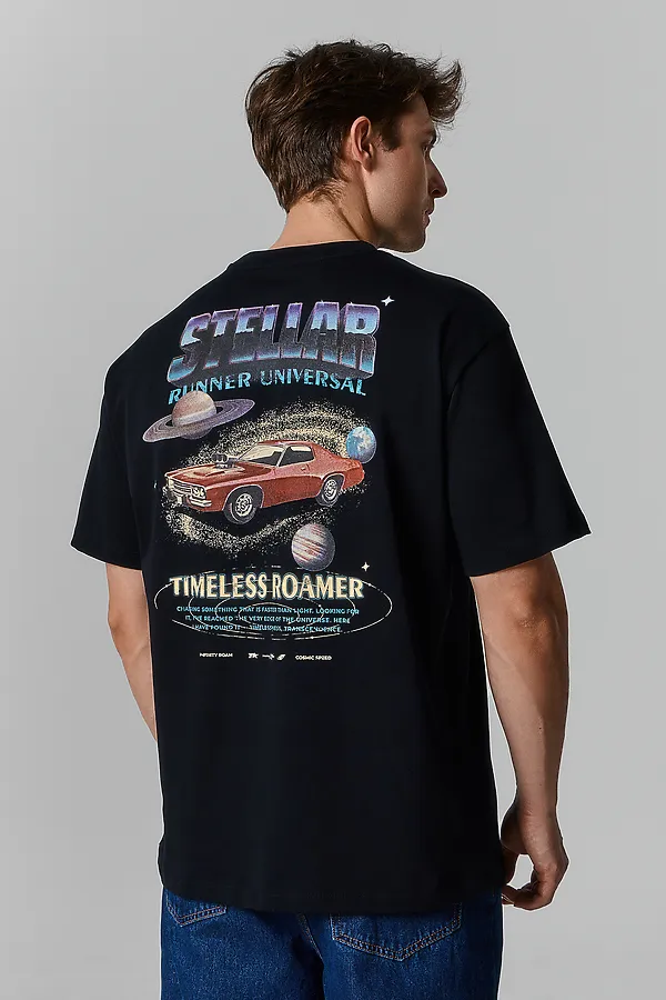 Футболка мужская MARK FORMELLE, черный +печать18 - фото 2