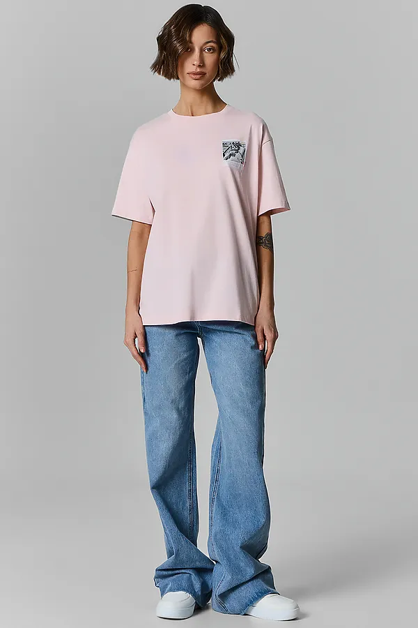 Футболка женская MARK FORMELLE, бл.сиреневый +печать - фото 2