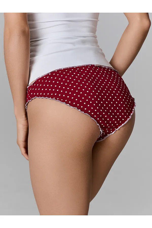 Трусы женские MARK FORMELLE, сердечки на т.красном - фото 2