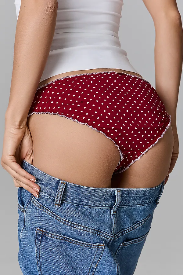 Трусы женские MARK FORMELLE, сердечки на т.красном - фото 2
