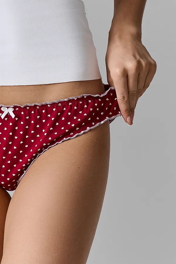 Трусы женские MARK FORMELLE, сердечки на т.красном - фото 2