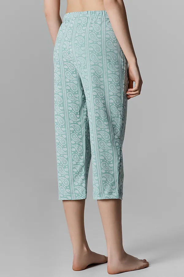 Бриджи женские MARK FORMELLE, пейсли на бирюзовом - фото 2