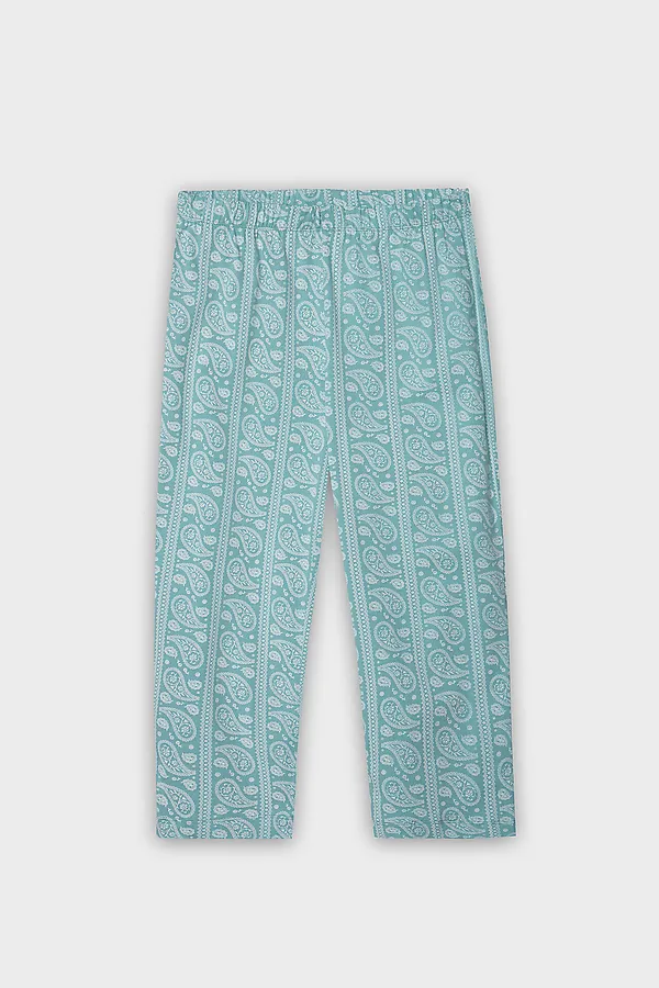 Бриджи женские MARK FORMELLE, пейсли на бирюзовом - фото 2
