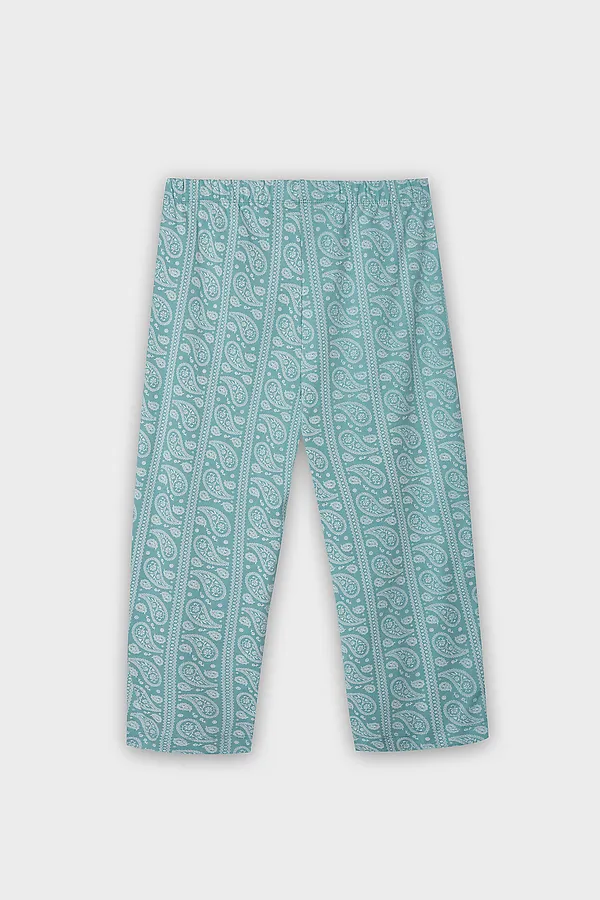 Бриджи женские MARK FORMELLE, пейсли на бирюзовом - фото 2