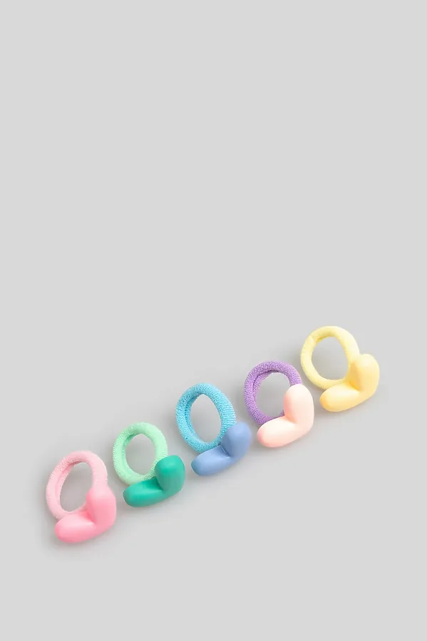 Набор из 5 резинок для волос ACOOLA, разноцветный - фото 2