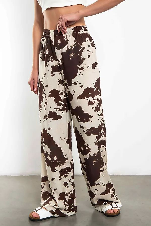Брюки KOSMOS, молочный/шоколадный - фото 2
